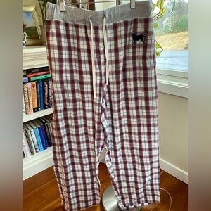 The Black Dog Gray and Red Plaid PJ Pants